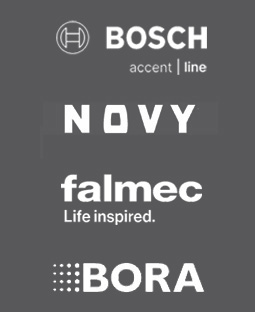 Logos Bosch Accent Line, Novy, falmec, Bora