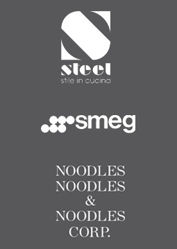 Logos Steel,
 SMEG,
 Noodles,
 Noodles and Noodles,
 authentic kitchen